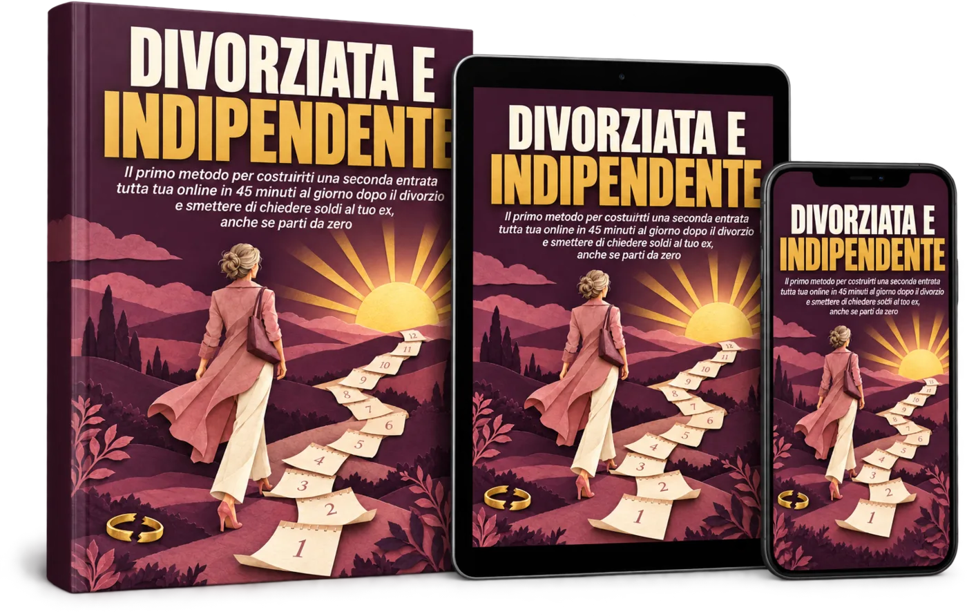 La guida Divorziata e Indipendente su libro, tablet e telefono